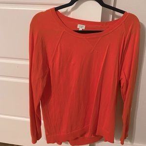 Crown & Ivy Women’s light weight sweater size XL. Light orange color. Never worn